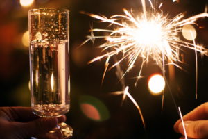 wine, Lights, New, Year, Drinks, Fire