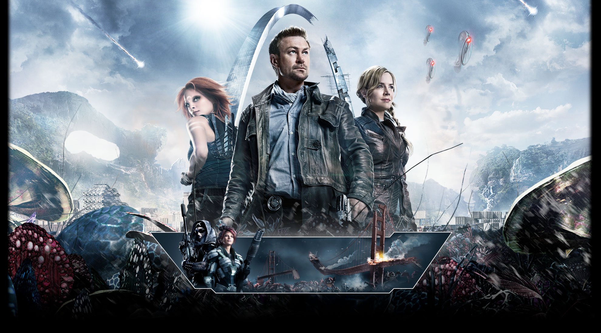 Defiance banner. Непокорная земля - Defiance (2013-2015).