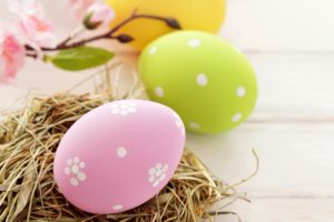 eggs, Easter, Pink, Yellow, Green, Spring, Holiday
