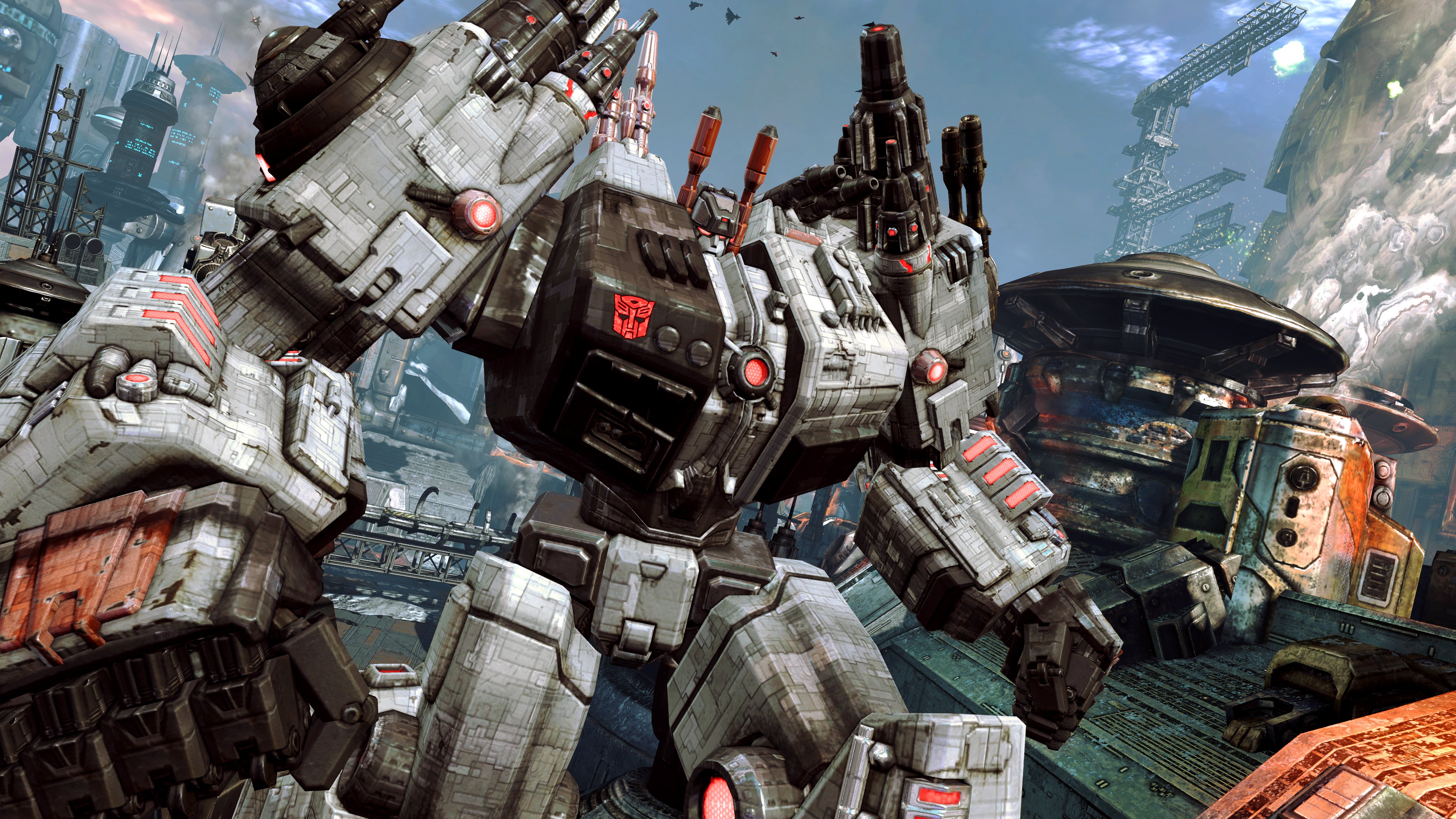 transformers, Fall, Cybertron, Sci fi, Mecha, Action, Fighting, Shooter Wallpaper