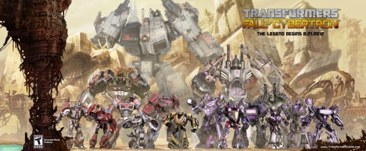 transformers, Fall, Cybertron, Sci fi, Mecha, Action, Fighting, Shooter HD Wallpaper Desktop Background
