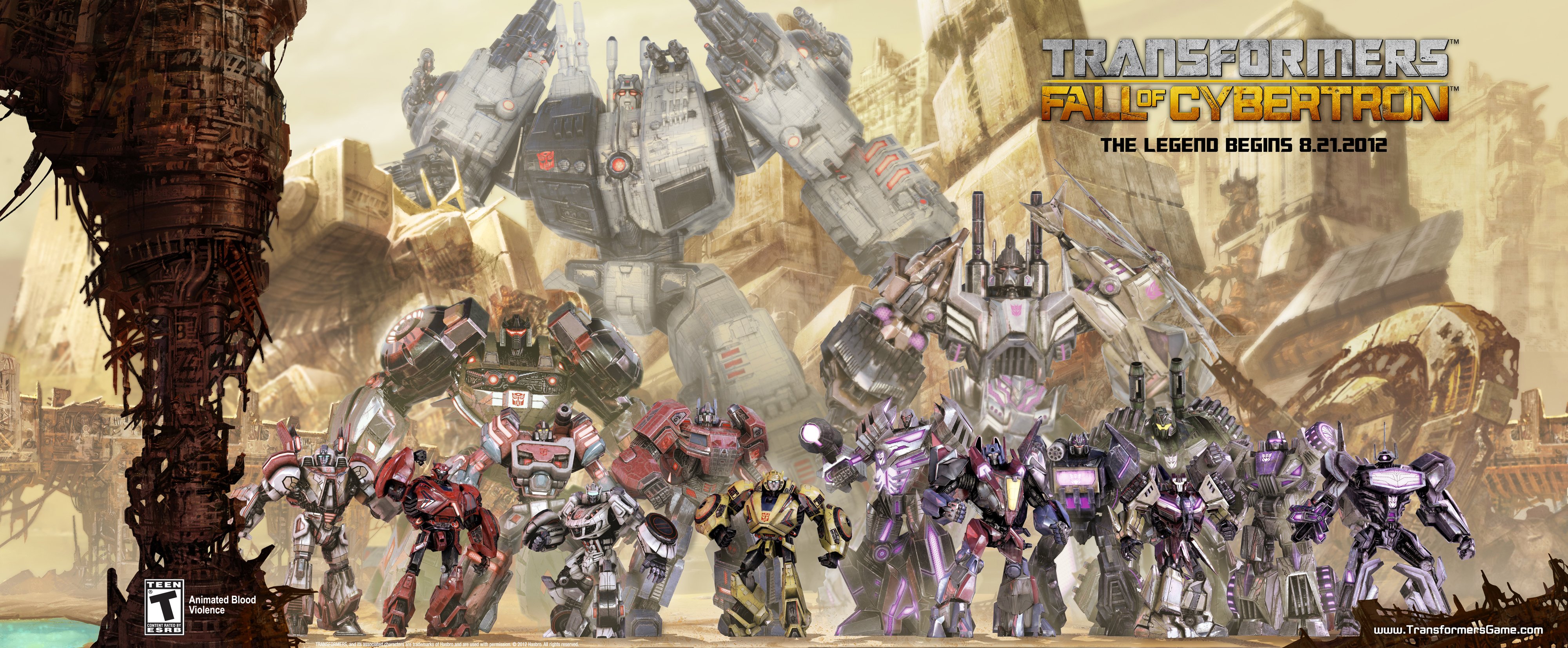 transformers, Fall, Cybertron, Sci fi, Mecha, Action, Fighting, Shooter Wallpaper
