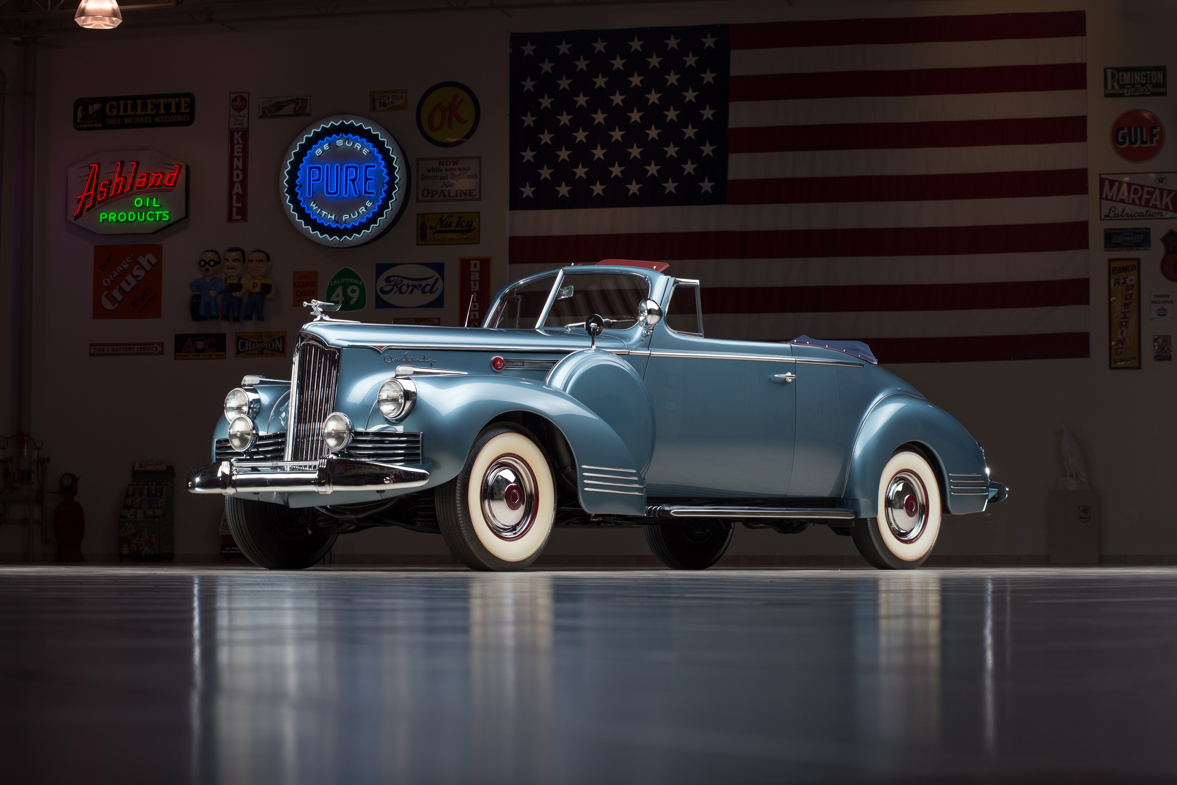 1942, Packard, 160, Super, Eight, Convertible,  2023 1579 , Luxury, Retro Wallpaper