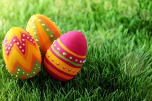 easter, Eggs, Color, Grass