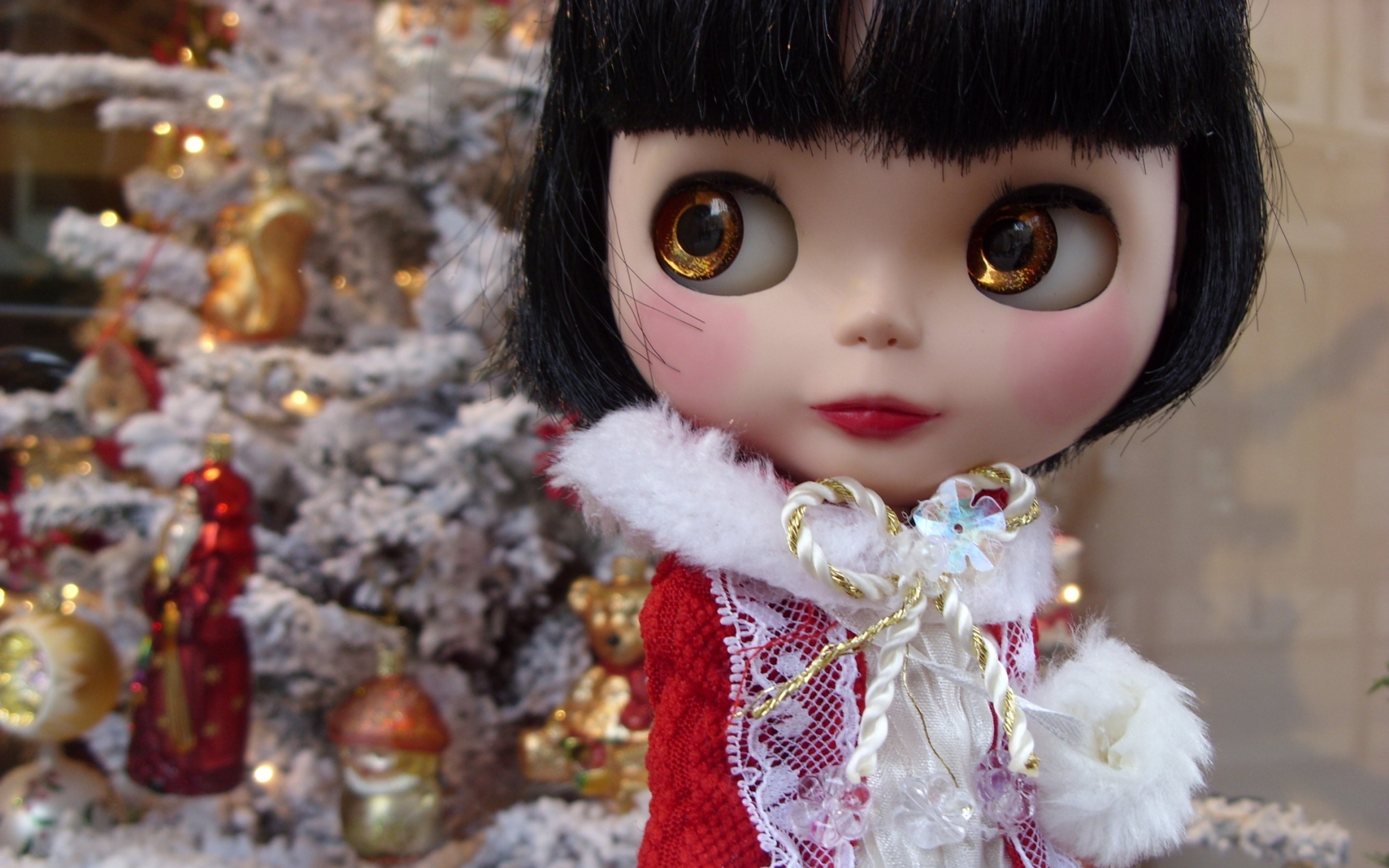 christmas, Holiday, Doll Wallpaper