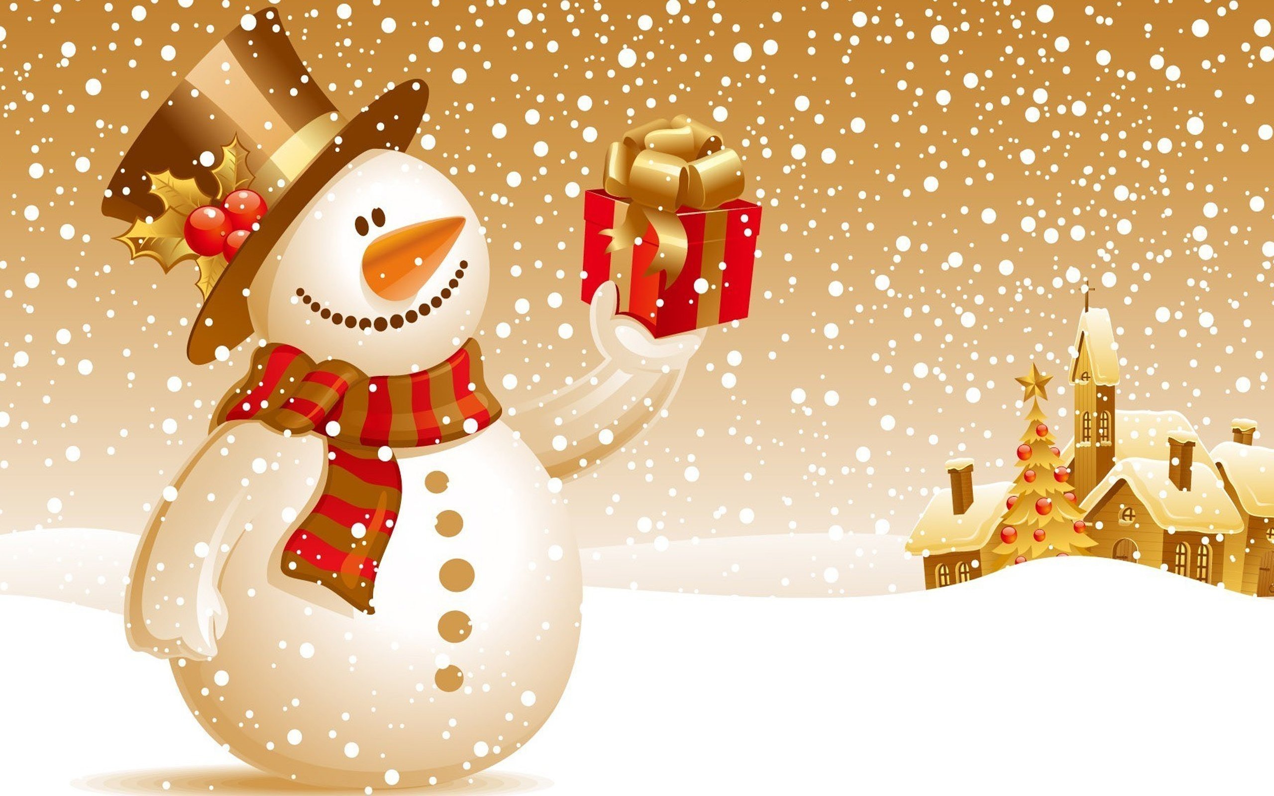 merry, Christmas, Holiday, Vacation, Gifts, Tree, Happy, Beautiful, Santa, Snowman, Lights Wallpaper