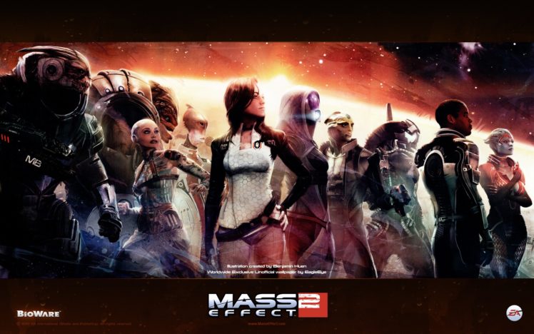 team, Mass, Effect, 2, Characters, Squad HD Wallpaper Desktop Background