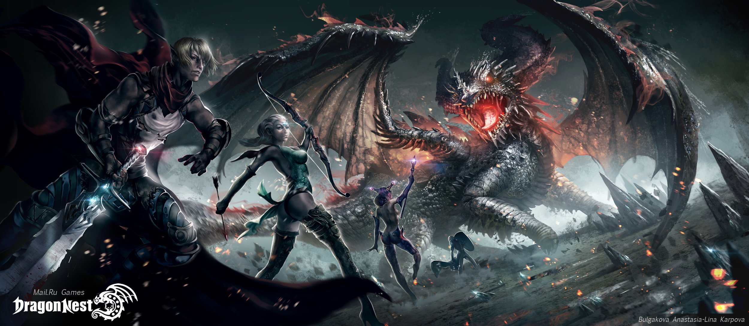 dragon, Nest, Mmo, Rpg, Anime, Fighting, Action, Adventure, Fantasy Wallpaper