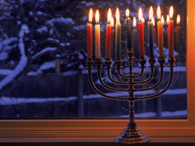 hanukkah, Jewish, Festival, Holiday, Candelabrum, Candle, Menorah, Hanukiah, Chanukah HD Wallpaper Desktop Background