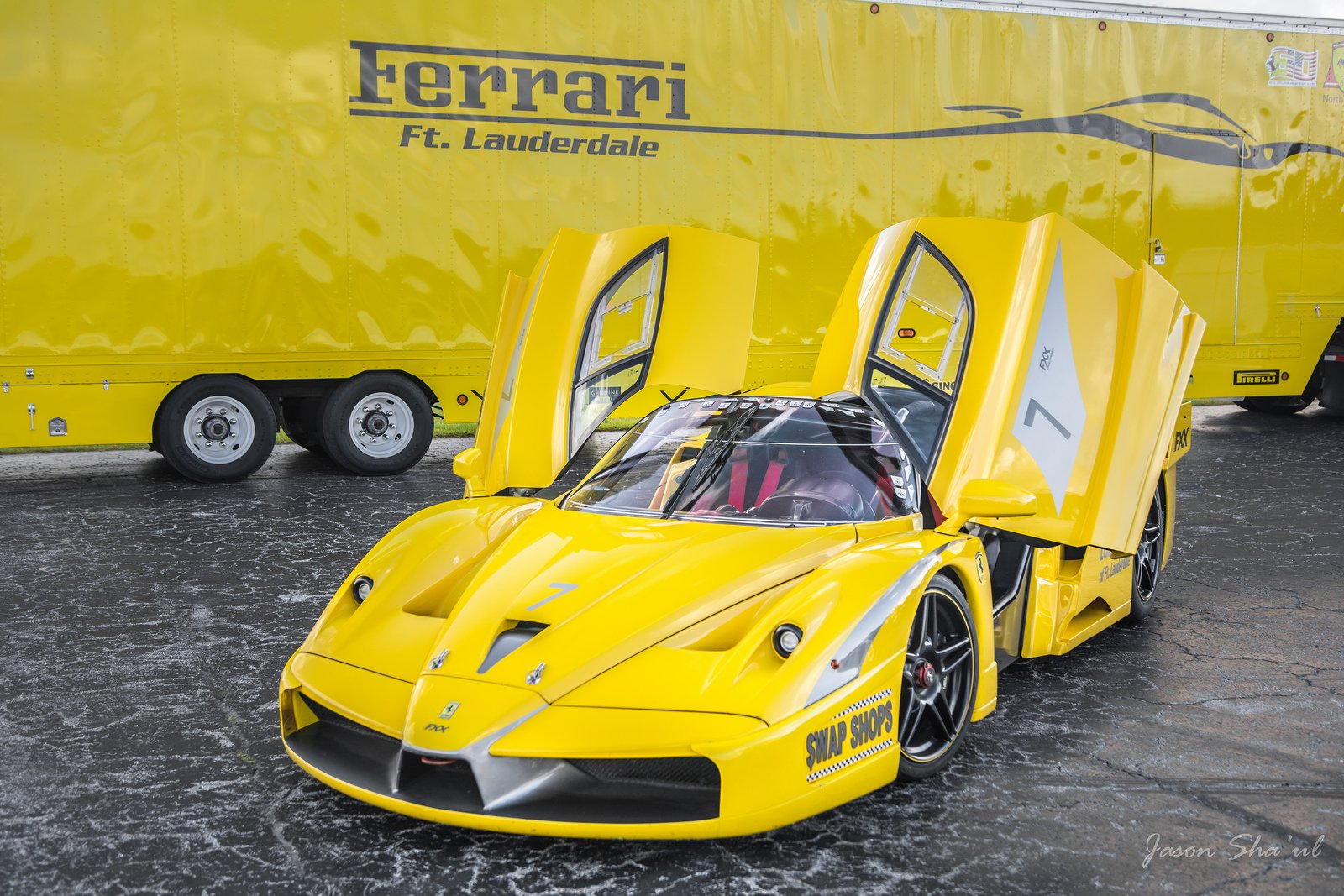 ferrari, Fxx, Enzo, Racecars, Supercars, Cars, Race, Italia, Yellow, Jaune Wallpaper