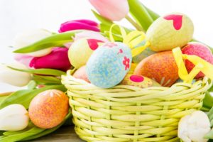 flowers, Tulips, Eggs, Easter