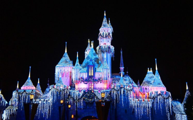 christmas, Holiday, Disney, Castle HD Wallpaper Desktop Background