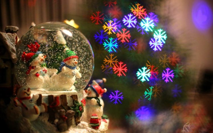 new, Year, Figurine, Snowman, Snowflake, Christmas HD Wallpaper Desktop Background