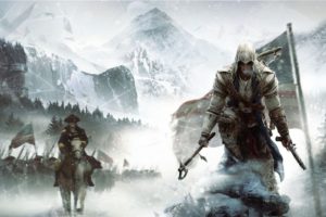 video, Games, Mountains, Snow, Assassins, Creed, Trees, Forest, Usa, Axes, Civil, War, Assassins, Creed, Revelations