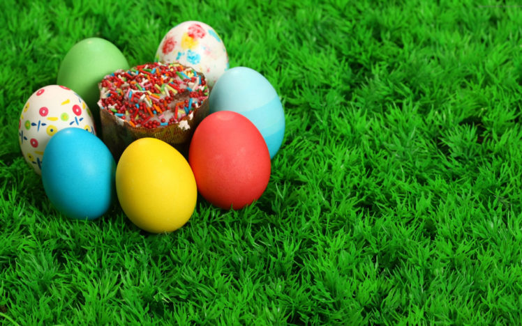 colored, Easter, Eggs HD Wallpaper Desktop Background