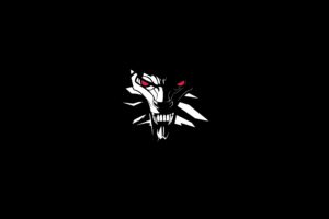 minimalistic, The, Witcher, White, Wolf, Medalion, Wolves