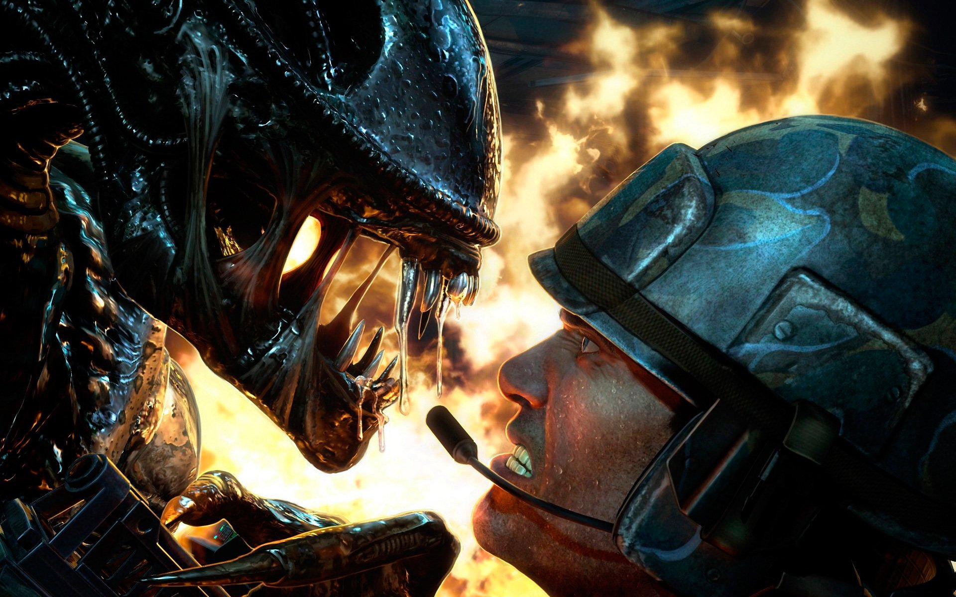 aliens, Colonial, Marines, Sci fi, Action, Shooter, Fighting, Alien, Futuristic Wallpaper