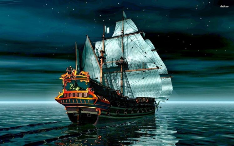 ghost, Pirates, Vooju, Island, Adventure, Fantasy, Family, Pirate, Comedy, Ghost, Puzzle, 1voojuisland, Ship, Boat HD Wallpaper Desktop Background