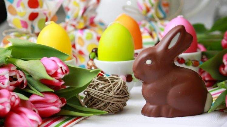 easter, Eggs, Chocolate, Bunny, Holiday HD Wallpaper Desktop Background