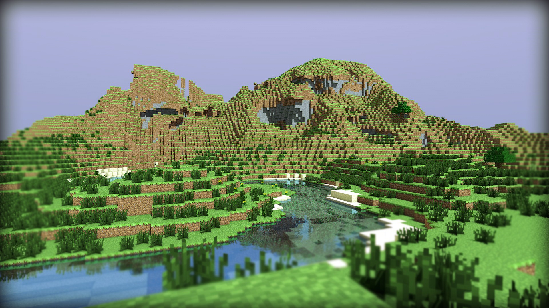 water, Mountains, Minecraft, Cinema, 4d Wallpapers HD / Desktop and Mobile ...