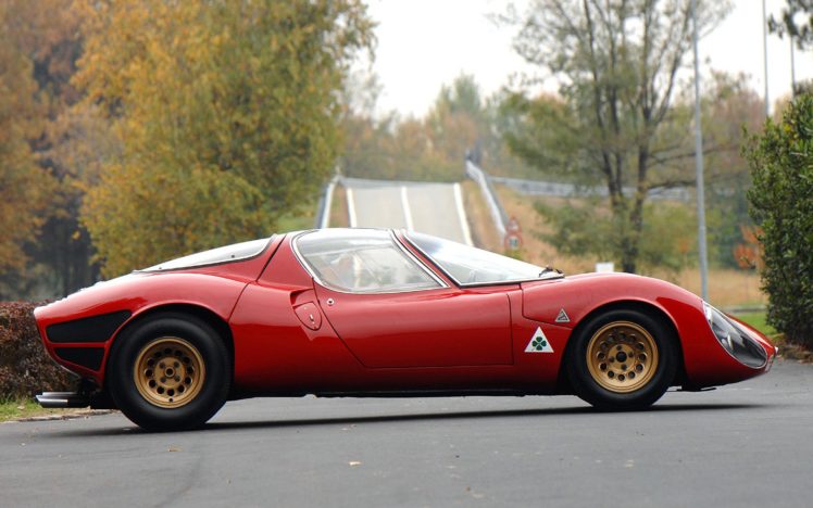 1967, Alfa, Romeo, Tipo 33, Stradale, Prototipo, Supercar, Tipo, Classic HD Wallpaper Desktop Background