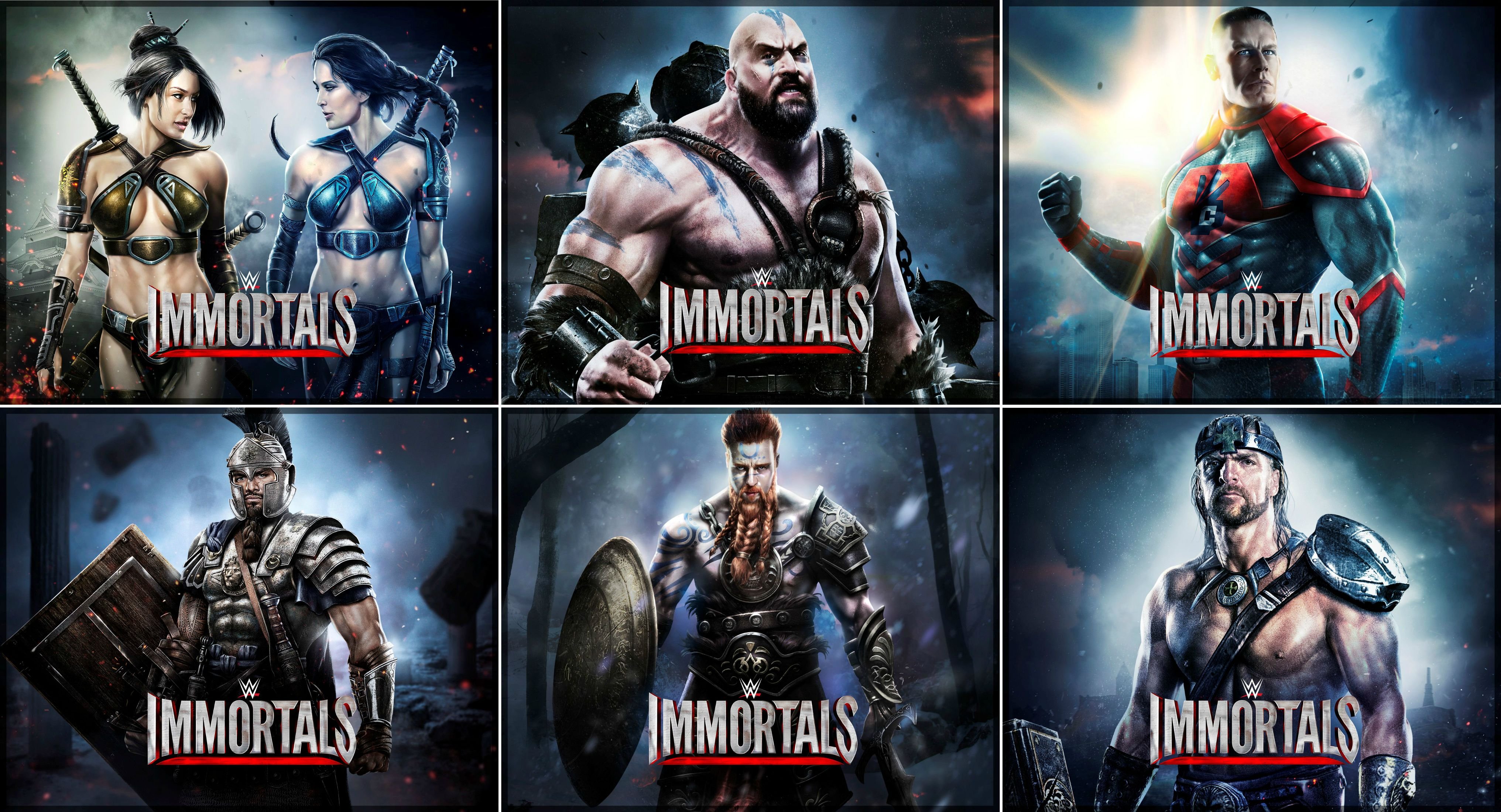 wwe, Immortals, Wrestling, Fighting, Action, Warrior, Poster Wallpaper