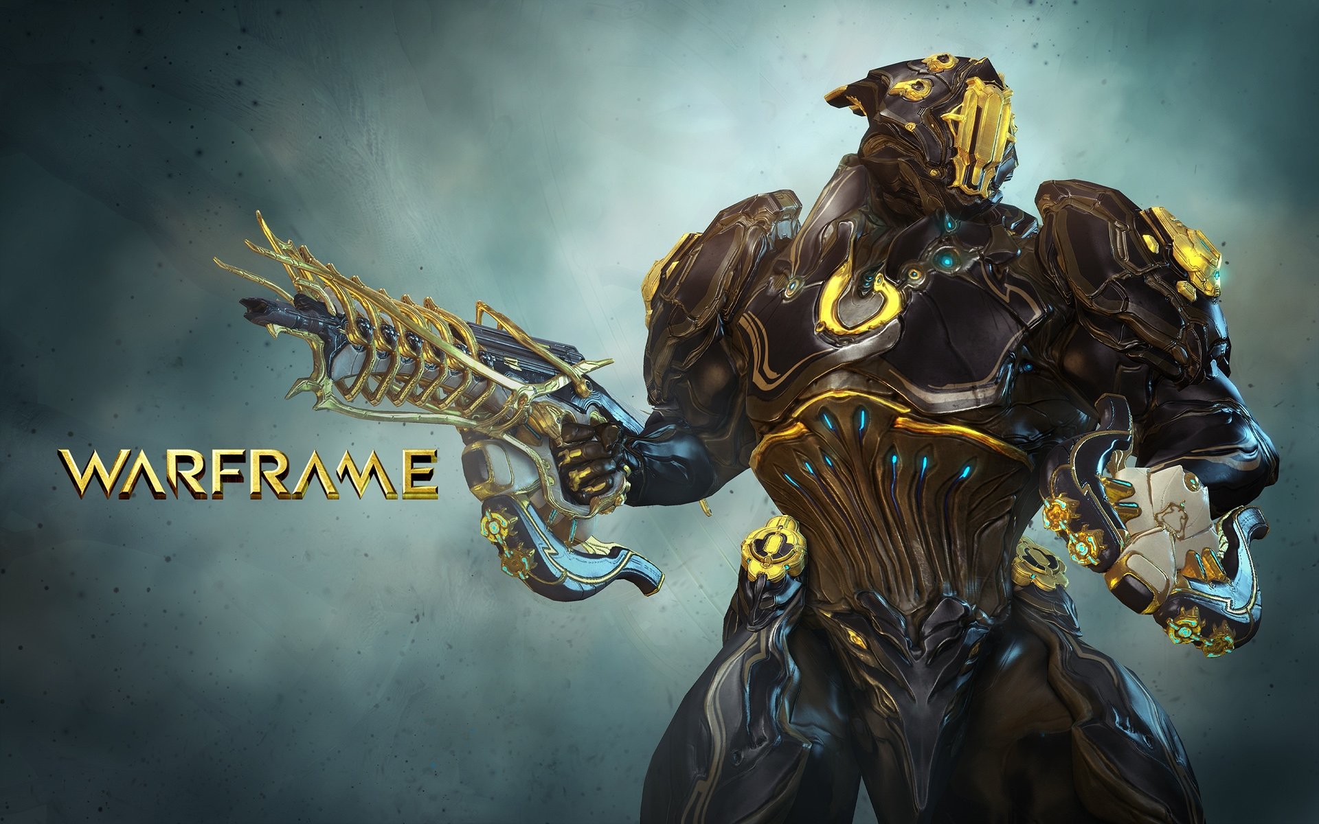 warframe, Warrior, Shooter, Robot, Cyborg, Online, Fighting, Sci fi Wallpaper