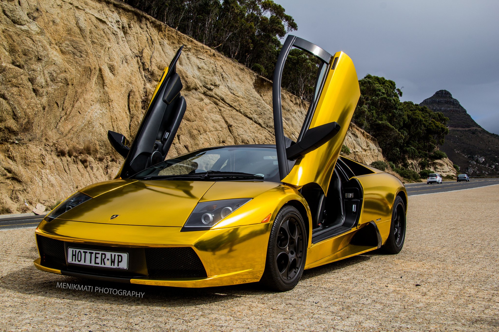 lamborghini, Murcielago, Gold, Chrome, Coupe, Vinyl, Wrap, Cars, Supercar Wallpaper