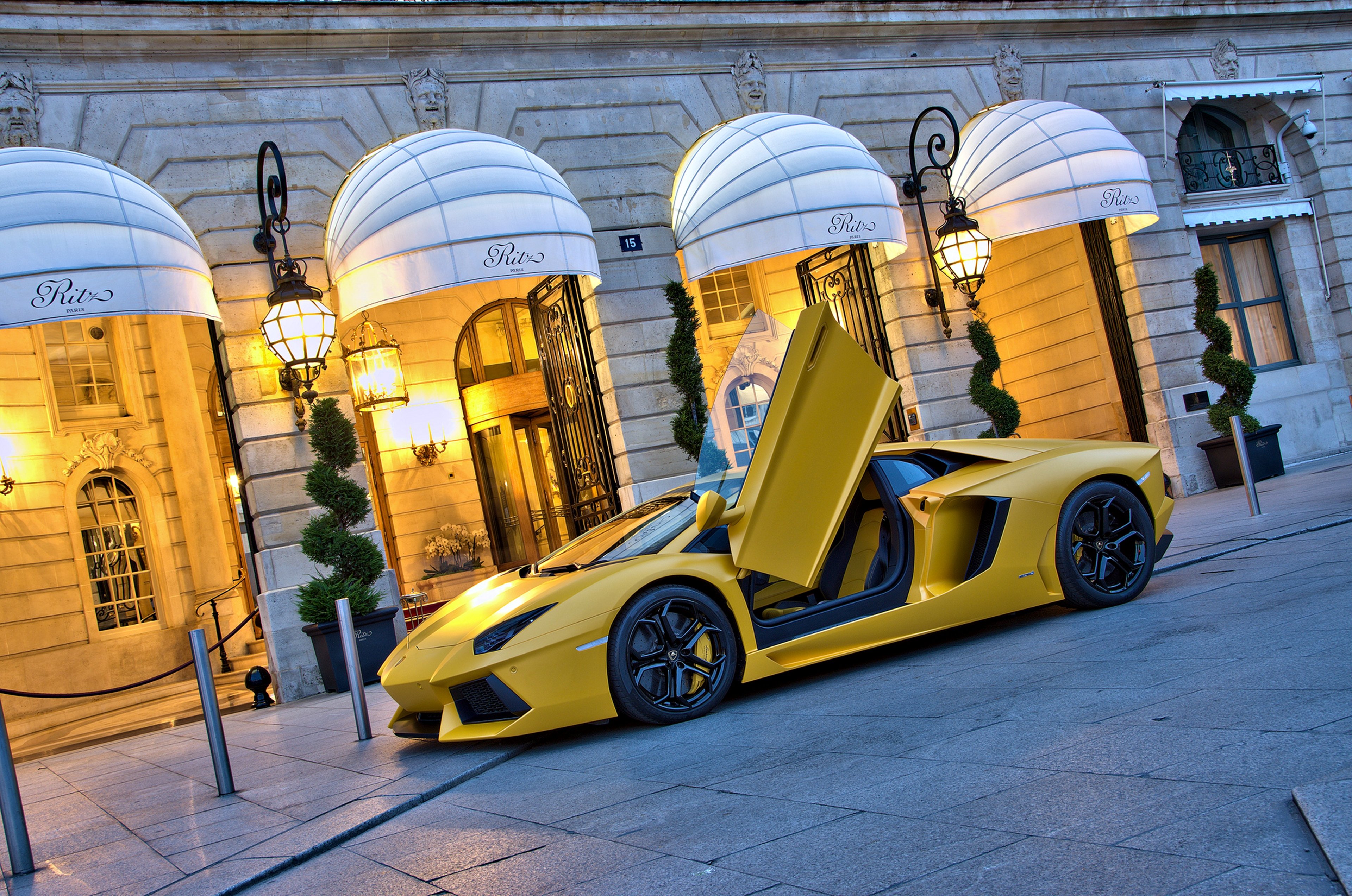 lamborghini, Aventador, Lp700 4, Yellow, Cars, Speed, Motors, Race, Road Wallpaper