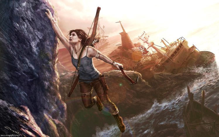 lara, Croft, Action, Adventure, Tomb, Raider, Platform, Fantasy, Girl, Girls, Warrior HD Wallpaper Desktop Background