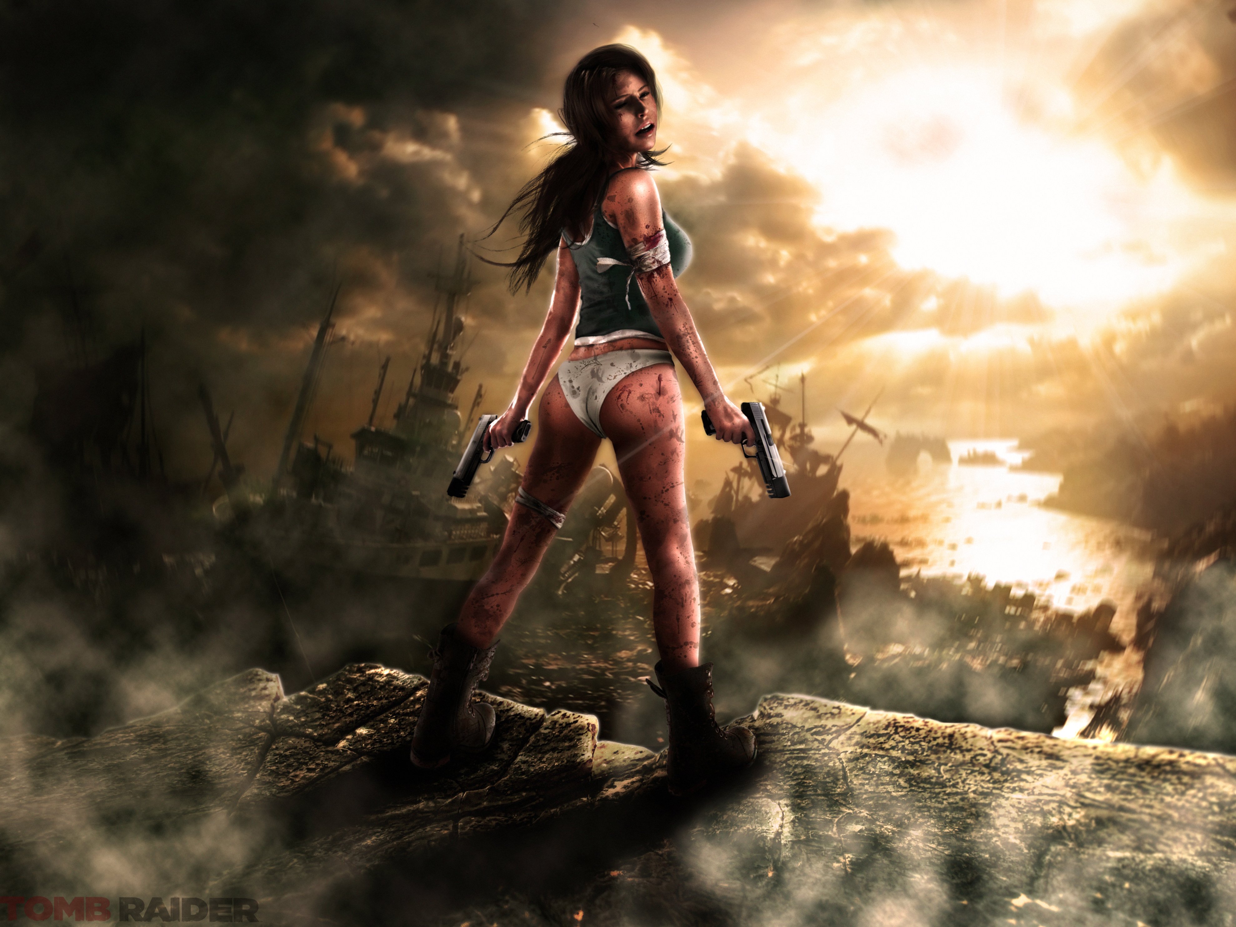 lara, Croft, Action, Adventure, Tomb, Raider, Platform, Fantasy, Girl, Girls, Warrior Wallpaper