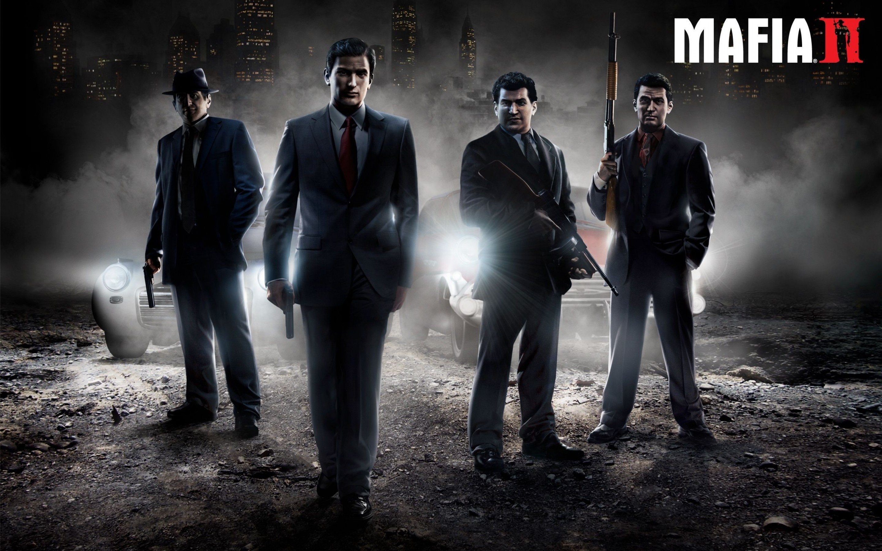 mafia, Ii, Crime, Shooter, Action, Adventure, Fighting, 1mafiall, Violence, Weapon, Gun Wallpaper
