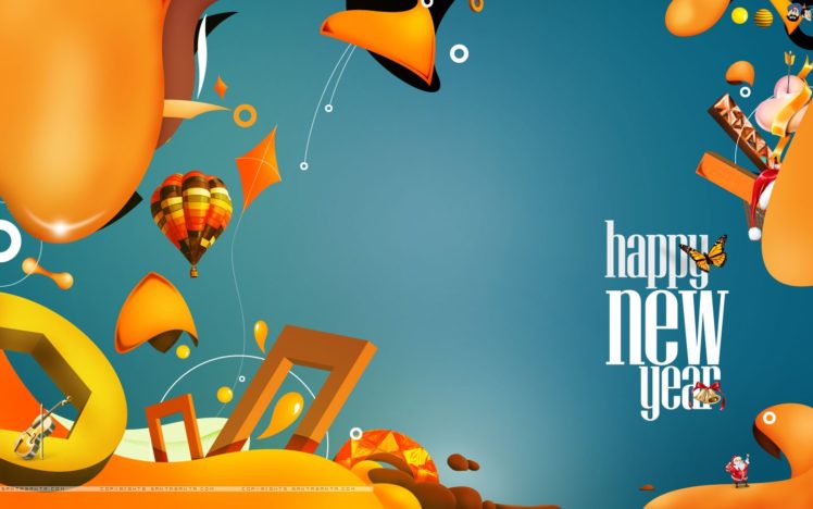 new, Year, Greetings, Card HD Wallpaper Desktop Background