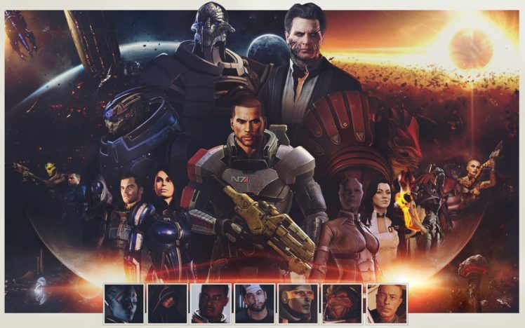mass, Effect, Warrior, Shepard, Alien, Games, Poster, Sci fi HD Wallpaper Desktop Background