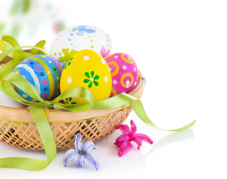 holidays, Easter, Eggs, Ribbon HD Wallpaper Desktop Background