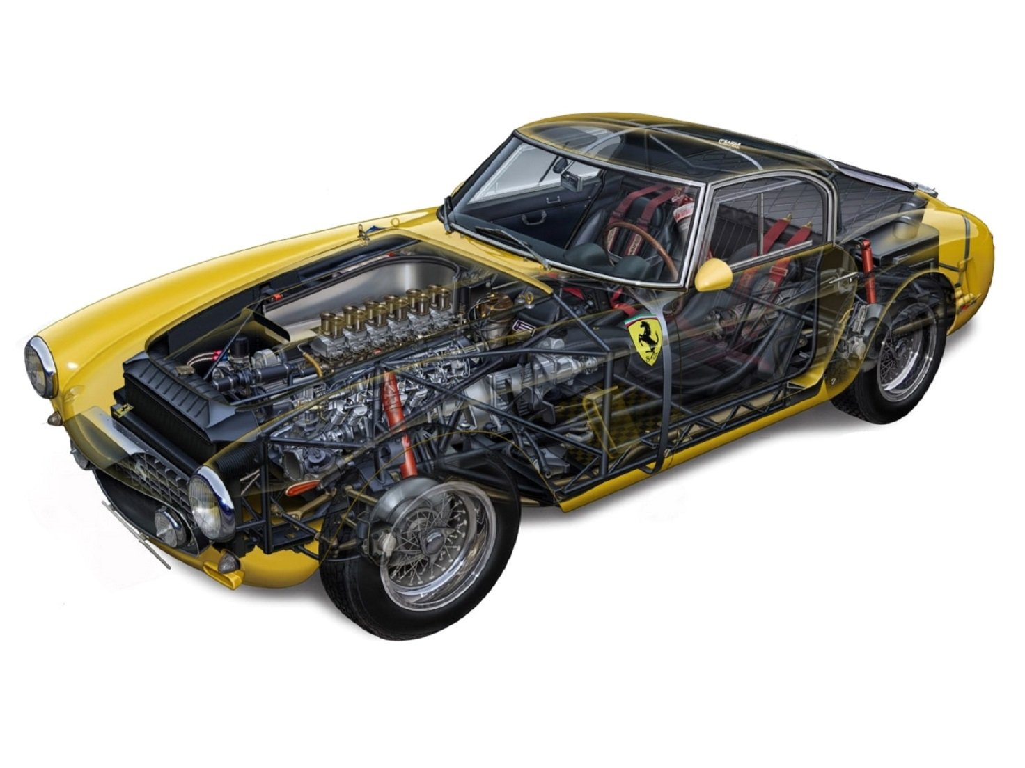 ferrari, 250, G, T, Berlinetta, Swb, Classic, Cars, Technical Wallpaper