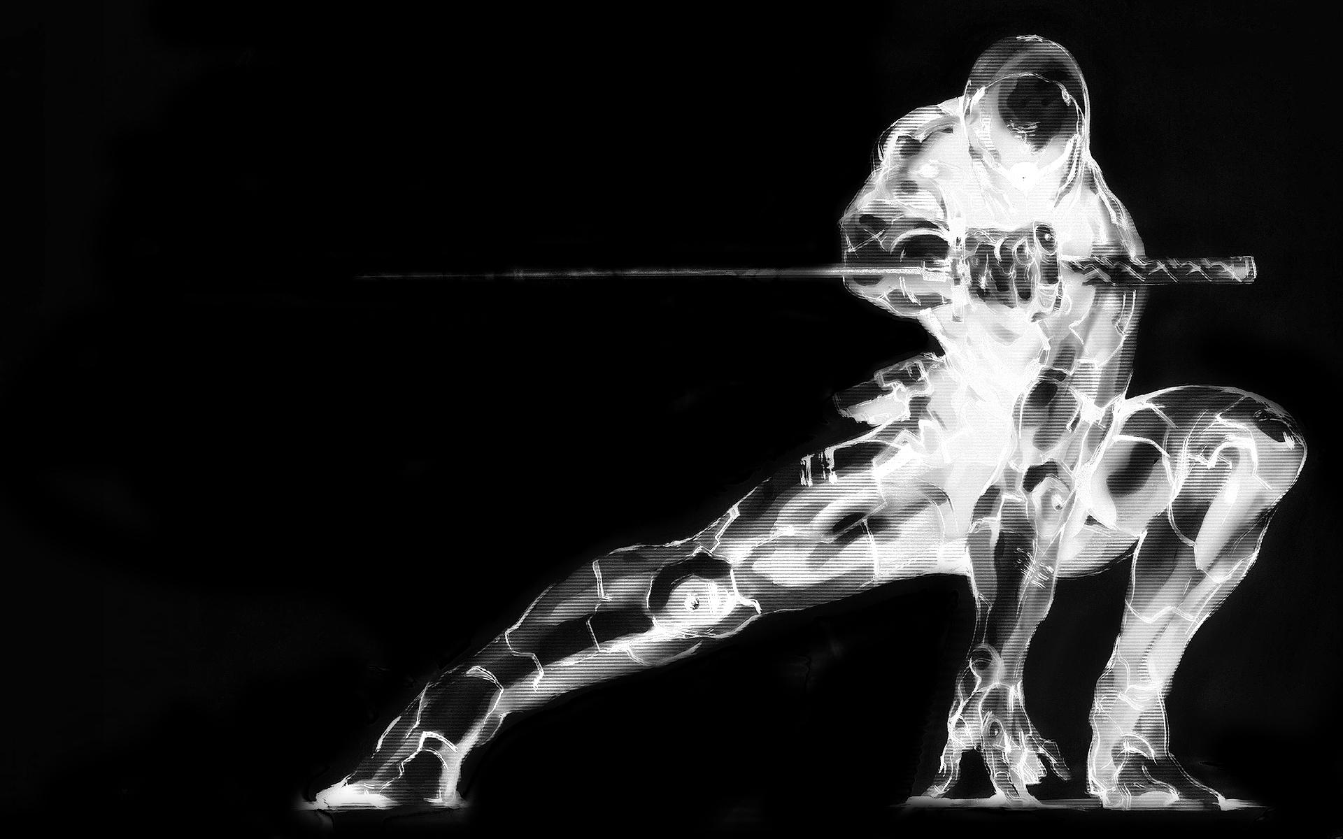 ninjas, Metal, Gear, Solid, Gray, Fox Wallpaper