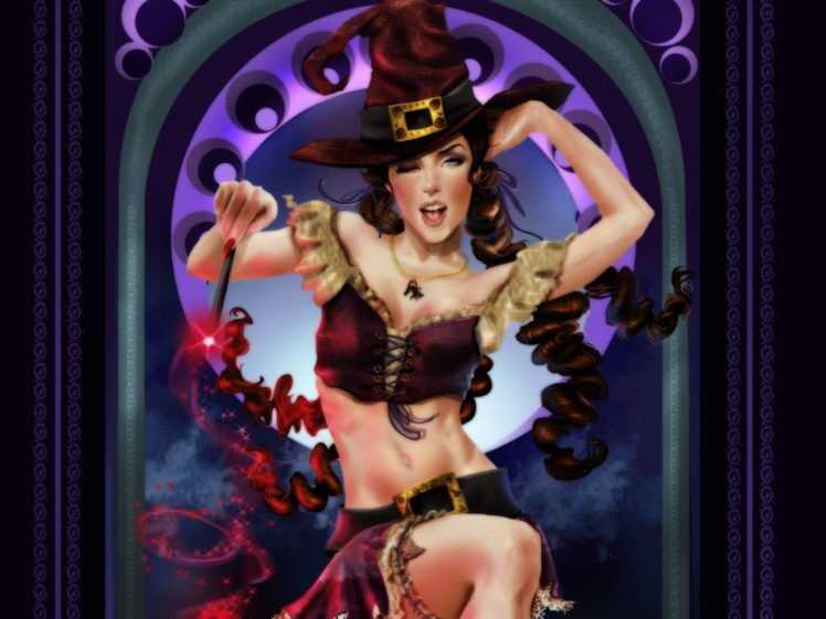 fantasy, Witch, Magic, Art, Artwork HD Wallpaper Desktop Background