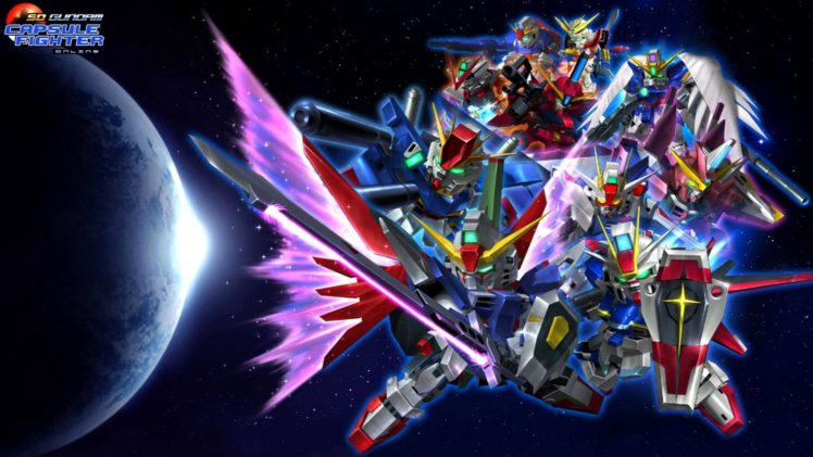 sd, Gundam, Capsule, Fighter, Online, Sci fi, Shooter, Tps, Action, Mmo, Fighhting, 1gcfo, Sdgo, Mecha HD Wallpaper Desktop Background