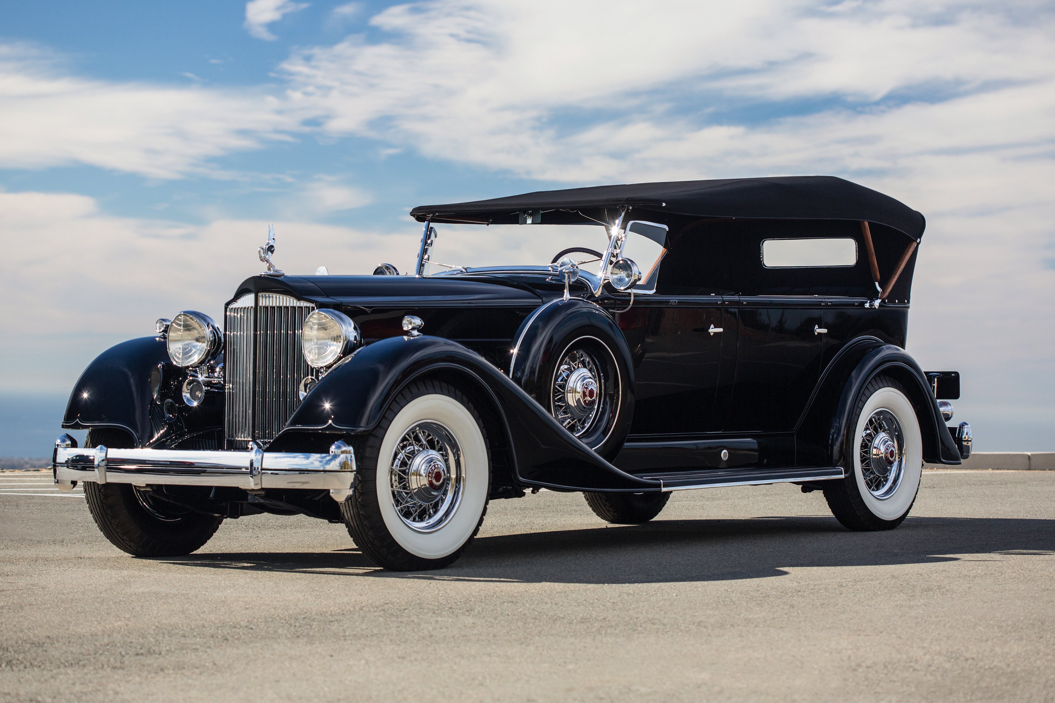 1934, Packard, Twelve7, Passenger, Touring, Classic, Old, Vintage, Original, Usa, 3600x2400 05 Wallpaper