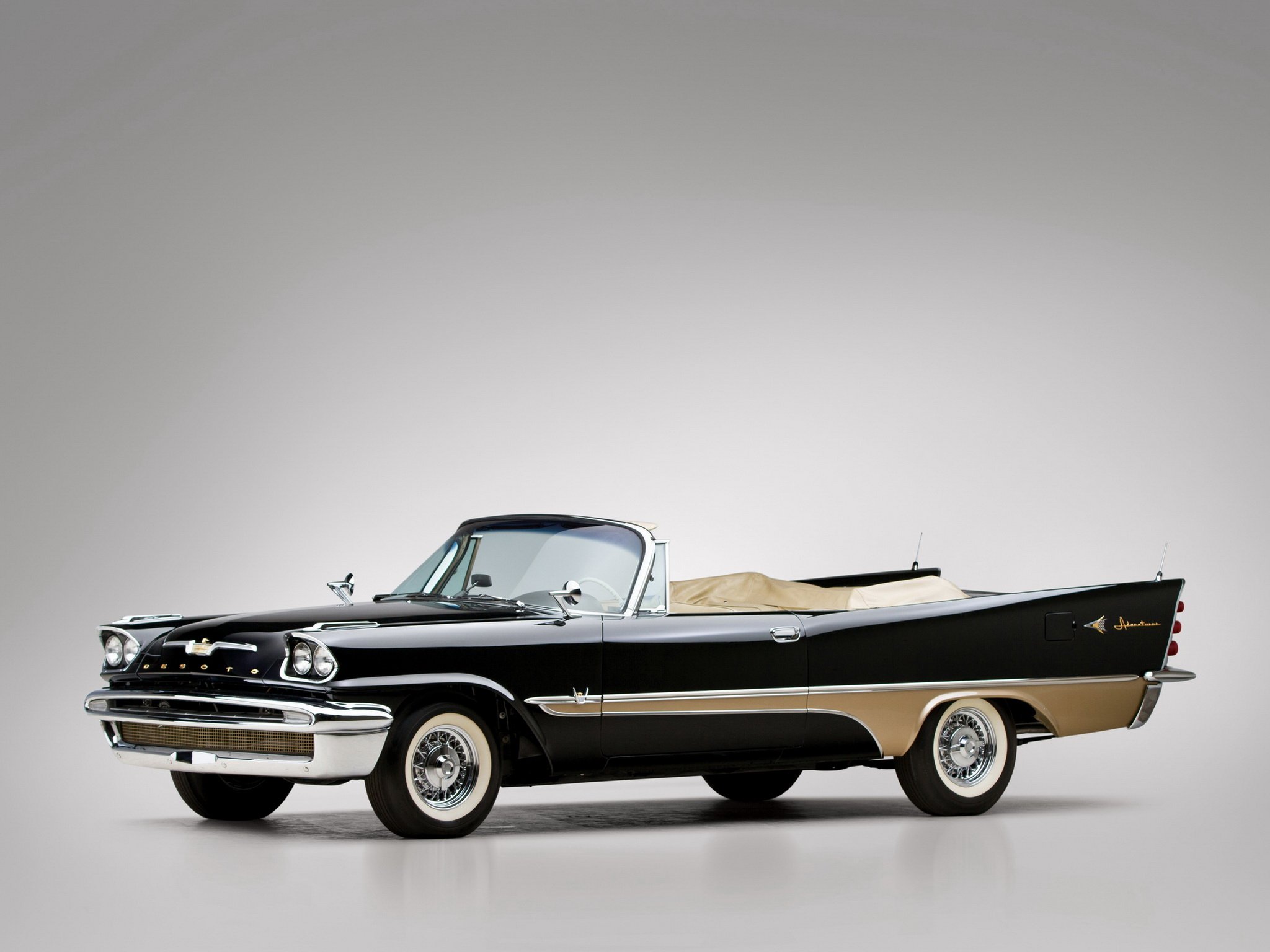 desoto, Adventurer, Convertible, Classic, Cars, 1957 Wallpaper