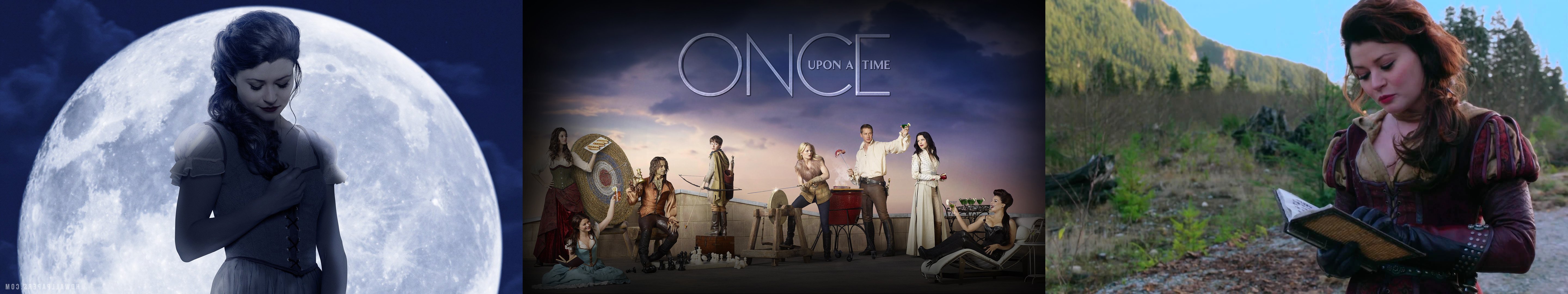 wallpaper, Tiple, Three, Multi, Multiple, Monitor, Screen, Tv, Television, Serie, Once, Upon, A, Time, Il, Etait, Une, Fois Wallpaper