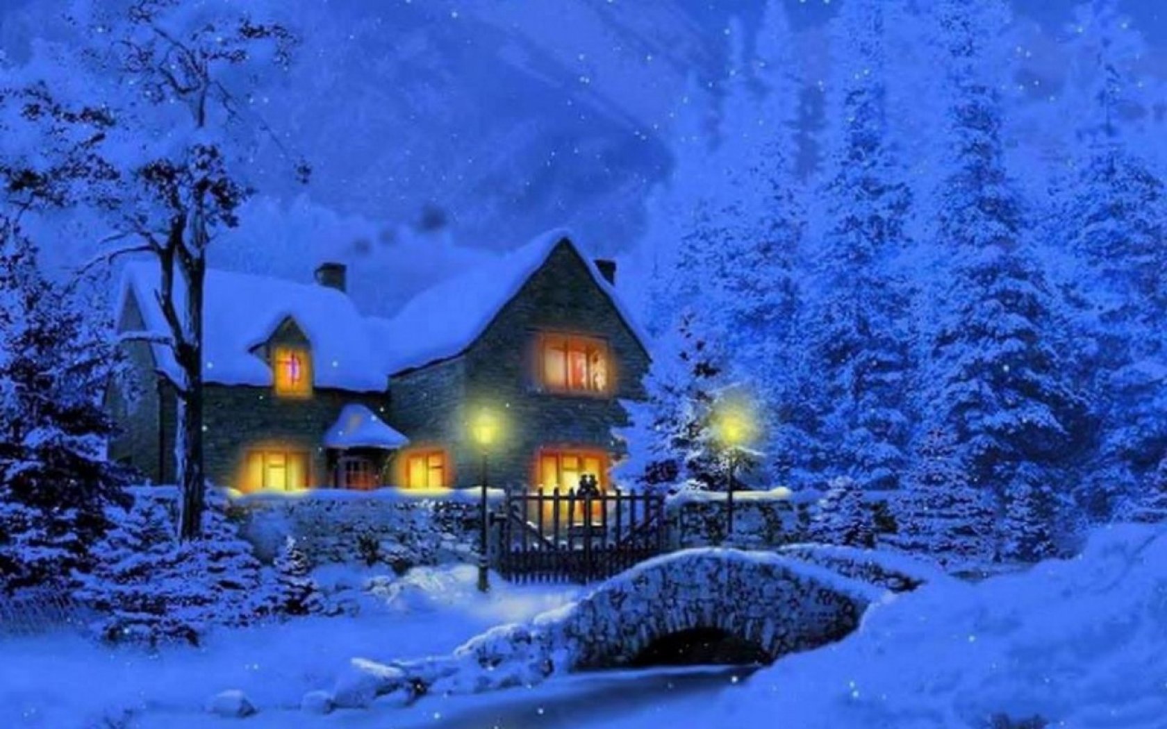 Красивые сказочные домики зимой