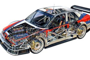 alfa, Romeo, 155, V6, Ti, Itc, 1996, Cars, Races, Cutaway, Technical