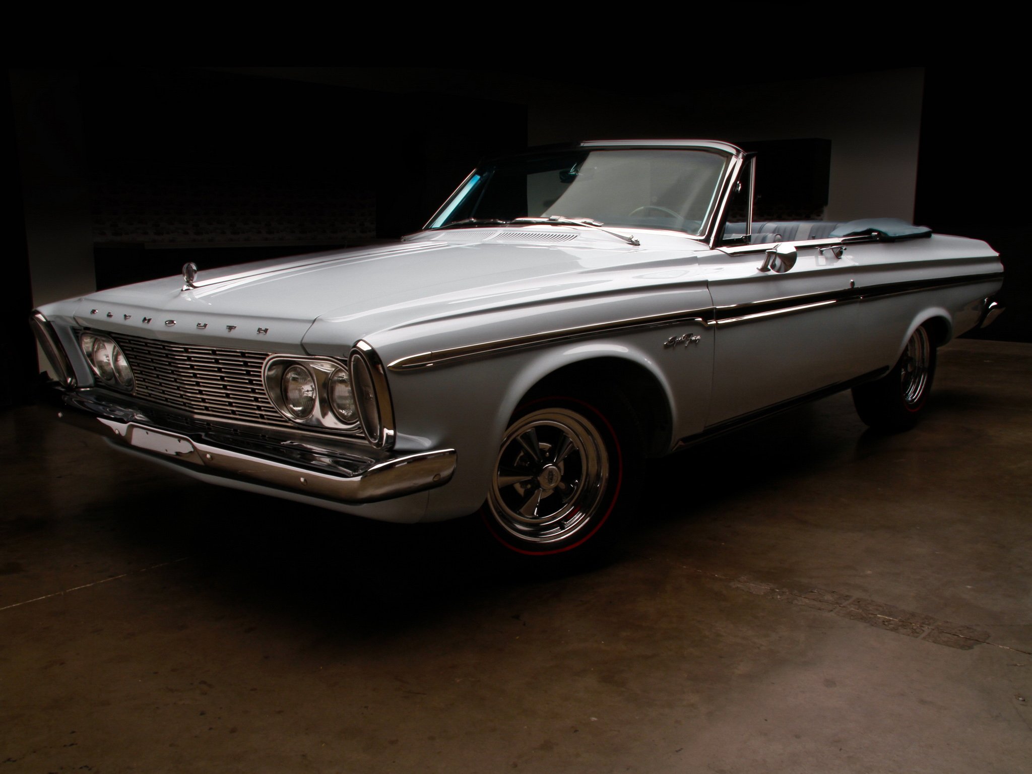 plymouth, Sport, Fury, Convertible, 1963, Classic, Cars, White Wallpaper