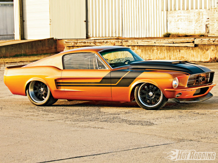 1967, Mustang, Fastback, Hot, Rod, Muscle, Cars HD Wallpaper Desktop Background