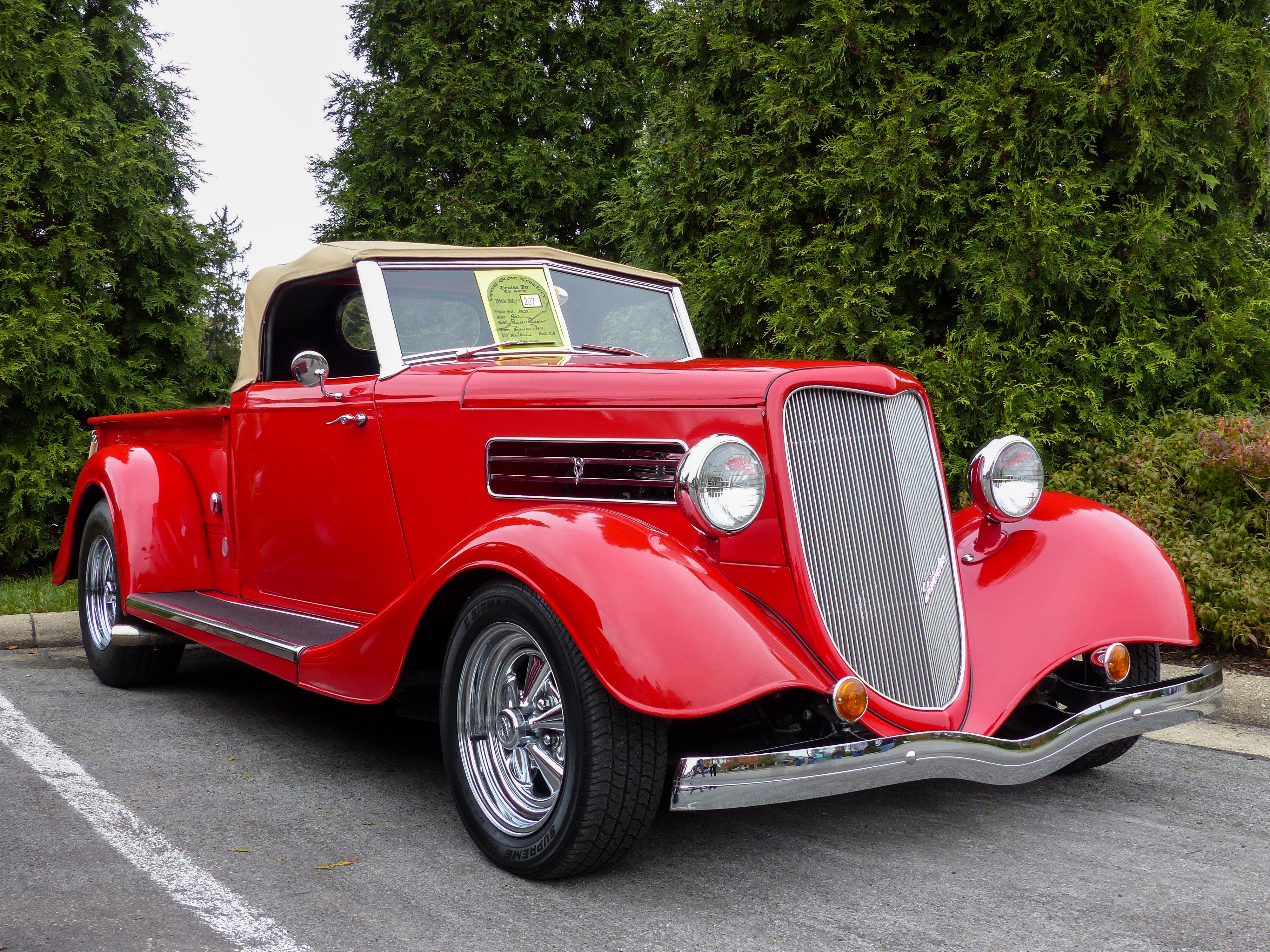 1934, Ford, Roadster, Pickup, Hotrod, Streetrod, Hot, Rod, Street, Red, Usa, 4000x3000 Wallpaper