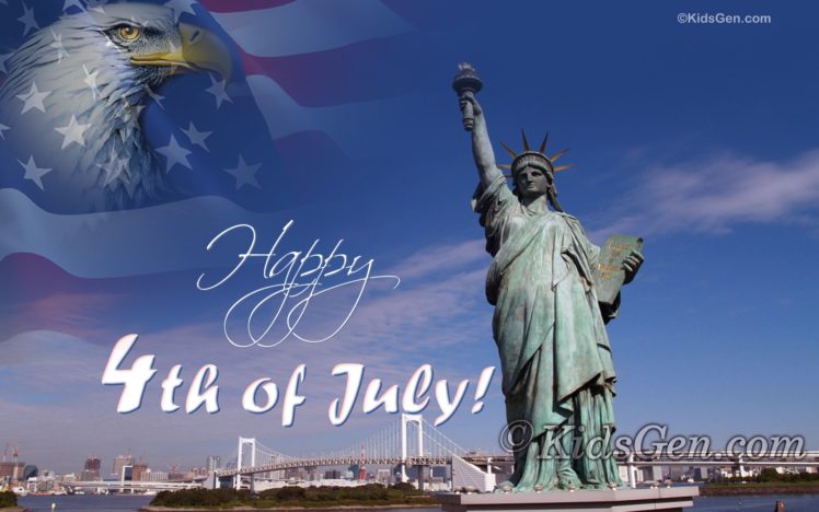 4th, July, Independence, Day, Usa, America, United, States, Holiday, Flag, Poster, Statue, Liberty HD Wallpaper Desktop Background