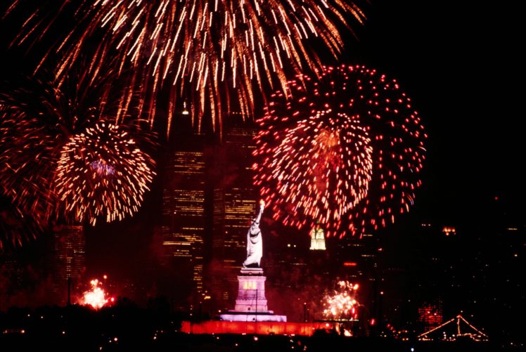 4th, July, Independence, Day, Usa, America, United, States, Holiday, Flag, Poster, Fireworks, Statue, Liberty HD Wallpaper Desktop Background