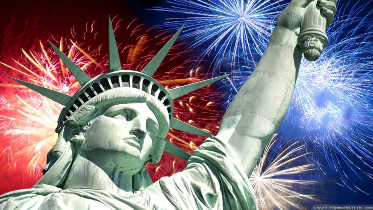 4th, July, Independence, Day, Usa, America, United, States, Holiday, Flag, Poster, Fireworks, Statue, Liberty HD Wallpaper Desktop Background